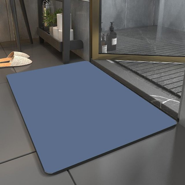 Saugfähige und schnelltrocknende Kieselalgen-Schlammmatte von Yiran Furniture für Badezimmer und Toilette, rutschfest und waschbar, B/T: 60 x 40 cm - Bild 1