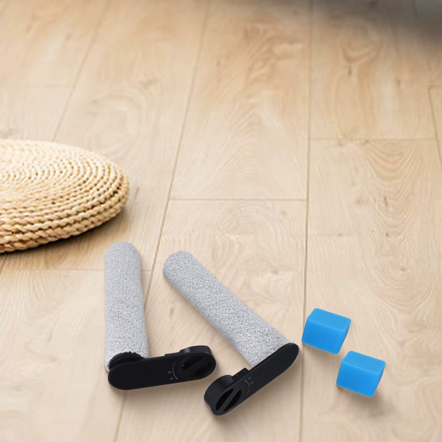 Vibratite Ersatzzubehör Kit mit Schwamm, Pinsel und Roller in Grau für Eureka NEW430 und JONR ED12 Bodenreinigungsgeräte - Bild 3