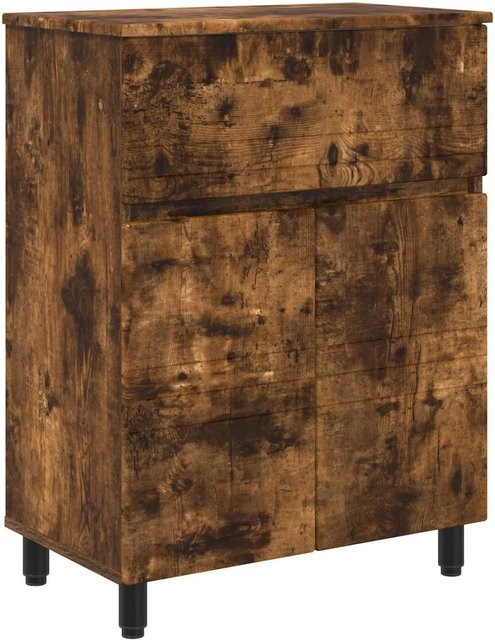 vidaXL Waschtisch in Räuchereiche, Braun, B/T/H: 60 x 35 x 80 cm - Bild 1