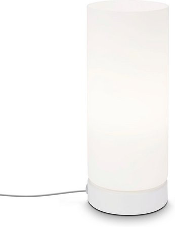 Briloner Tischleuchte PAIPA in Weiss aus Glas und Metall mit Durchmesser: 10 cm und Höhe: 25 cm - Bild 1