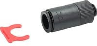 Alphacool ES Schnellverschlusskupplung G1/4 AG PushIn Female in Schwarz - Bild 1