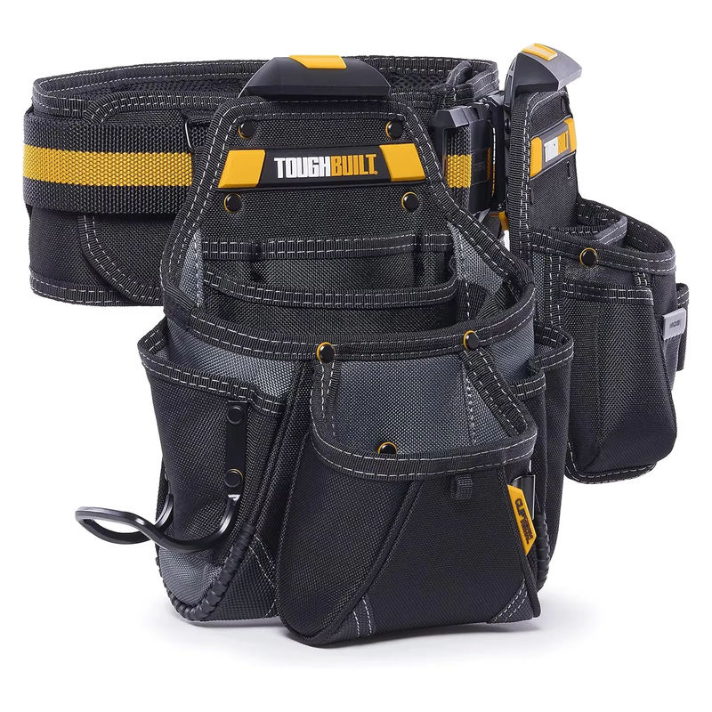 TOUGHBUILT TB-CT-111-CP 3-teiliges Werkzeuggürtel-Set für Heimwerker mit Gürteltasche und Elektrowerkzeug-Zubehör - Bild 4