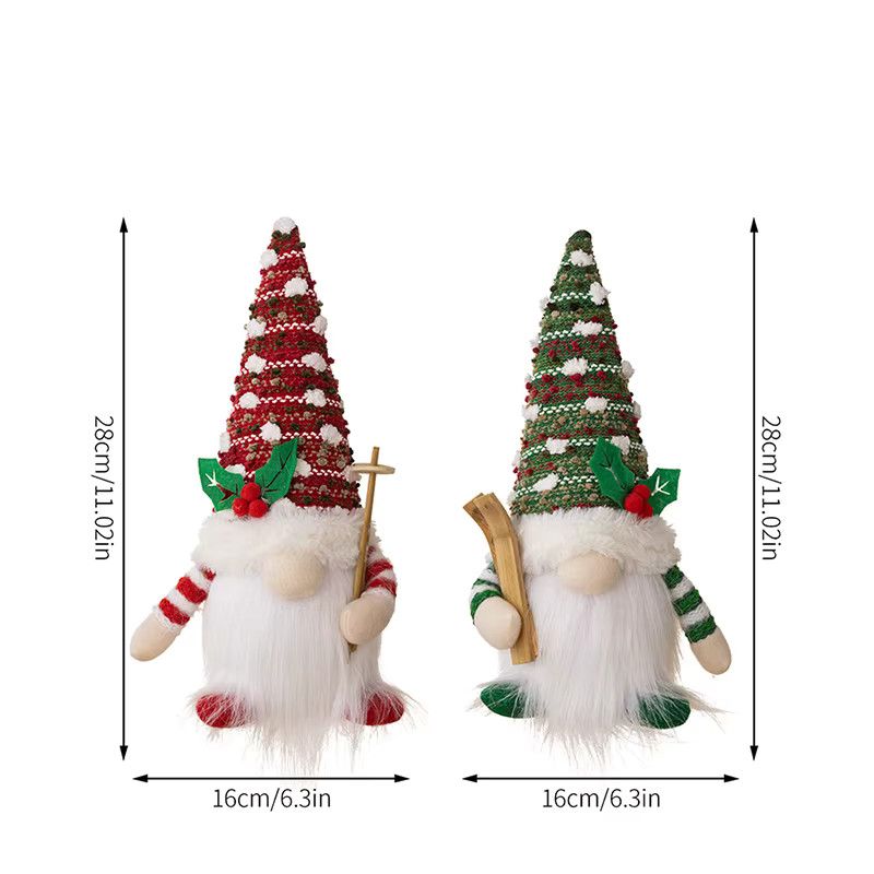 joy-enlife Weihnachtszwerg als gesichtslose Puppe mit LED-Nachtlicht für deine Weihnachtsdekoration - Bild 3