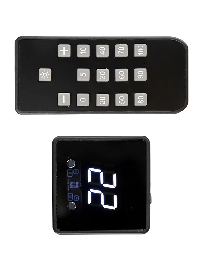 Aideepen 4Pin PWM Lüfter Geschwindigkeit Controller mit Digital Display und Fernbedienung für DIY PC Kühlung, Schwarz - Bild 7
