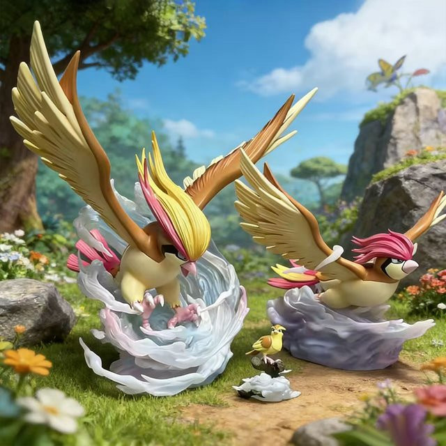Bandai Pokémon Pidgeot, Actionfigur, Kunststoff, 3-17 cm - Bild 1