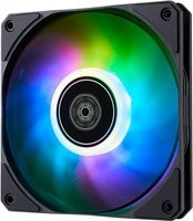 SilverStone SST-AS120B-ARGB Gehäuselüfter in Schwarz mit Multicolour-Beleuchtung und transparentem Design, B/T/H: 12 x 12 x 1,5 cm - Bild 1