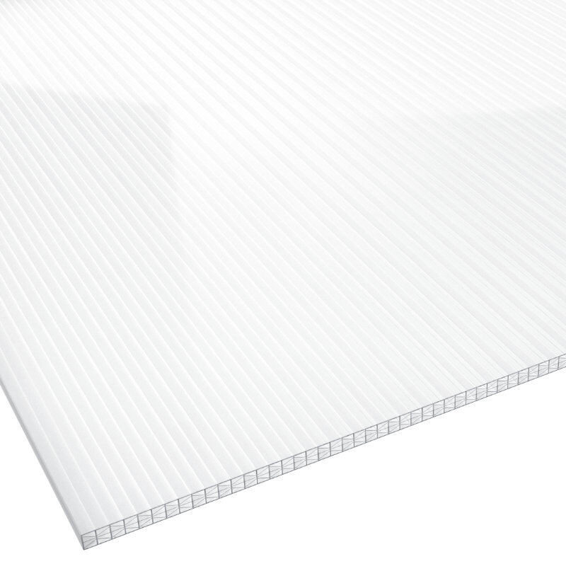 Stegplatte Polycarbonat Friedrich von Lien AG X-Struktur 16 mm Breite: 120 cm, Farbe: transparent - Bild 1