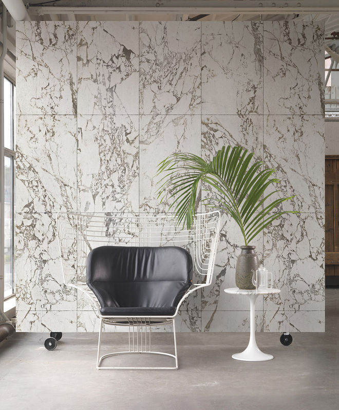 NLXL Tapete White Marble in Weiß und Grau mit abstraktem Design aus Vlies - Bild 2