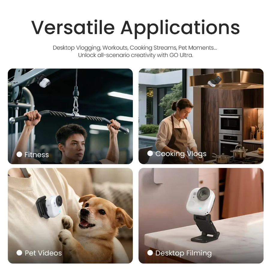 aMagisn Magnetische Clip-Halterung für Insta360 GO Ultra, kompatibel mit Insta360 Magnetic Easy Clip und Magnet-Anhänger für POV-Videos im Freien - Bild 6