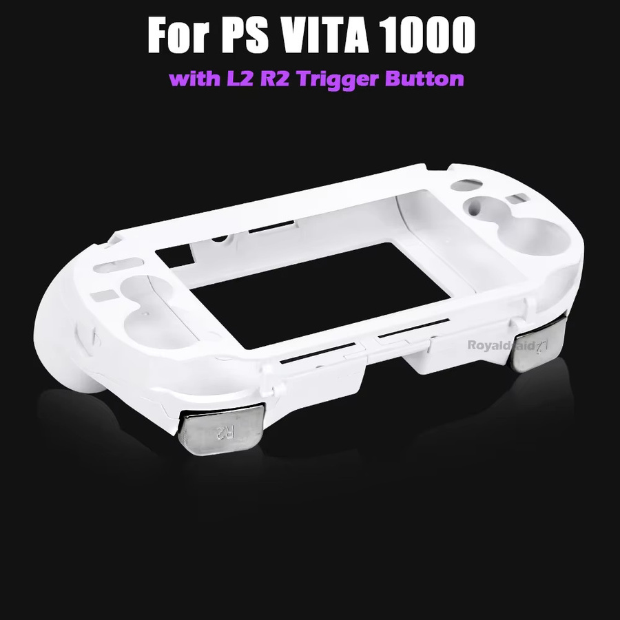 Hayoumon Ersatz-Handgriff-Joypad-Gehäuse mit L2 R2 Trigger-Tasten in Weiß für PS VITA PSV1000 Spielzubehör - Bild 3