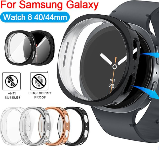 Samsung Uhrenzubehör TPU-Hülle, Schwarz, Samsung Galaxy Watch 8 40 mm 44 mm - Bild 1