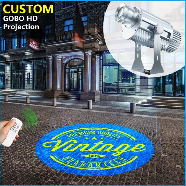 Anpassbarer Outdoor LED Gobo-Projektor mit rotierendem Logo-Spotlight für gewerbliche Eingangsbereiche und Gartenflächen - Bild 1