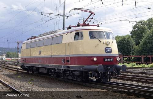 Arnold E-Lok E 03 001 der DB in Beige und Rot, Spur N - Bild 1