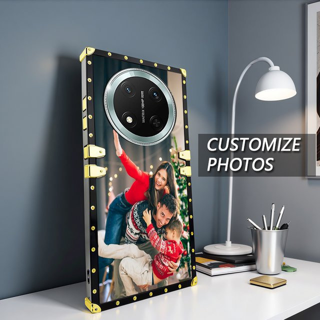 Quadratische galvanisierte Nieten-Telefonhülle für Honor 50 70 90 Magic7 Lite 6 Lite 5 X9A X9B X8 X7a X6 - Bild 1