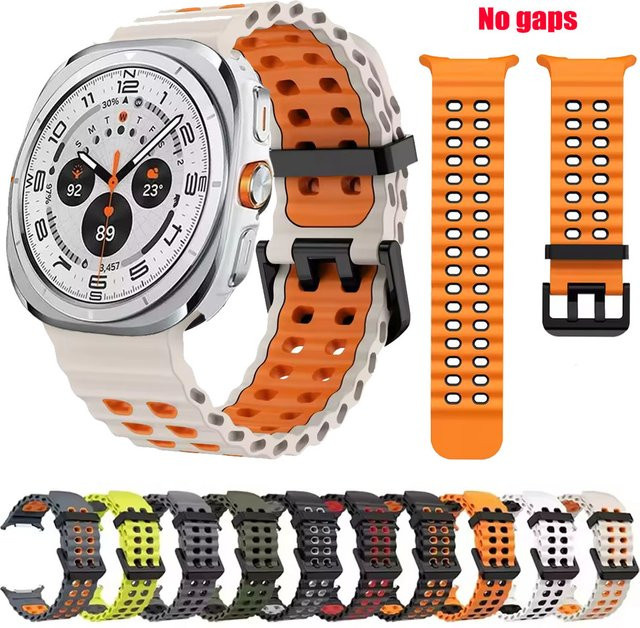Samsung Uhrenarmband Silikon, Galaxy Watch 8/7 Ultra 47 mm, Unisex - Bild 1
