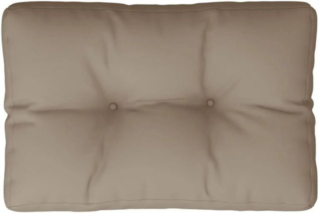 vidaXL Palettenkissen Beige aus Polyester, UV-beständig und wasserabweisend, B/T/H: 60 x 40 x 12 cm - Bild 1
