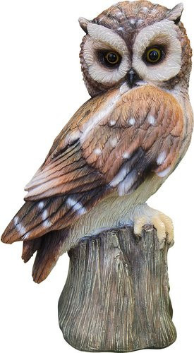 GRANIMEX Teichfigur Ernst Eule aus Polystone in Braun - Bild 1