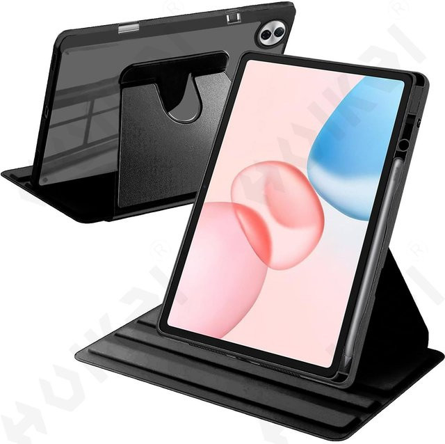 Rotierende Schutzhülle für Honor Pad 10 Magic Pad 3X9 Pro X9A 2 V9 in Schwarz mit Stifthalter und Auto Wake Sleep Funktion - Bild 1
