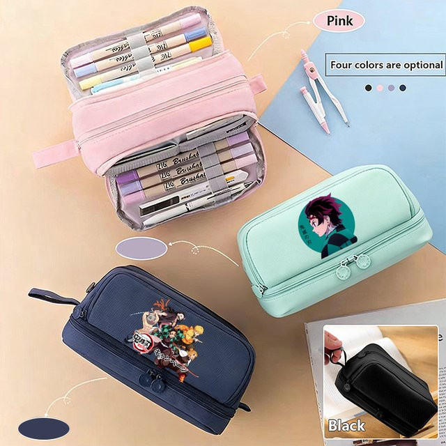Bandai Demon Slayer Federmäppchen aus Oxford-Stoff in Multicolour - Bild 1