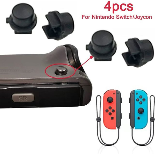 Gootrades 4er Set Release Eject Button Lock für Nintendo Switch Joy-Con Controller in Blau und Schwarz - Bild 1