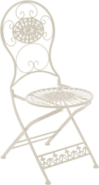 TPFGarden Gartenstuhl Moni aus Metall in Antik-Creme, B/T/H: 45,0 x 43,0 x 91,5 cm - Bild 1