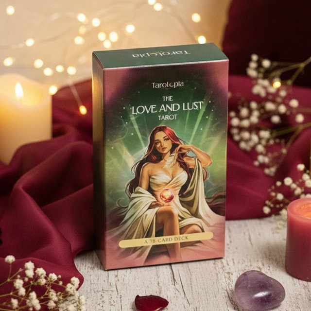 TaroMagiC Das Love and Lust Tarot, 78-Karten-Deck, Moderner Kunststil rot - Bild 1