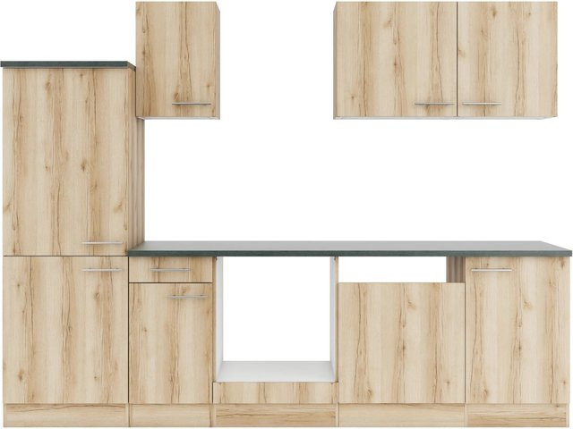 OPTIFIT Livorno290 Küchenzeile in Wildeiche Nachbildung, Breite: 270 cm - Bild 1