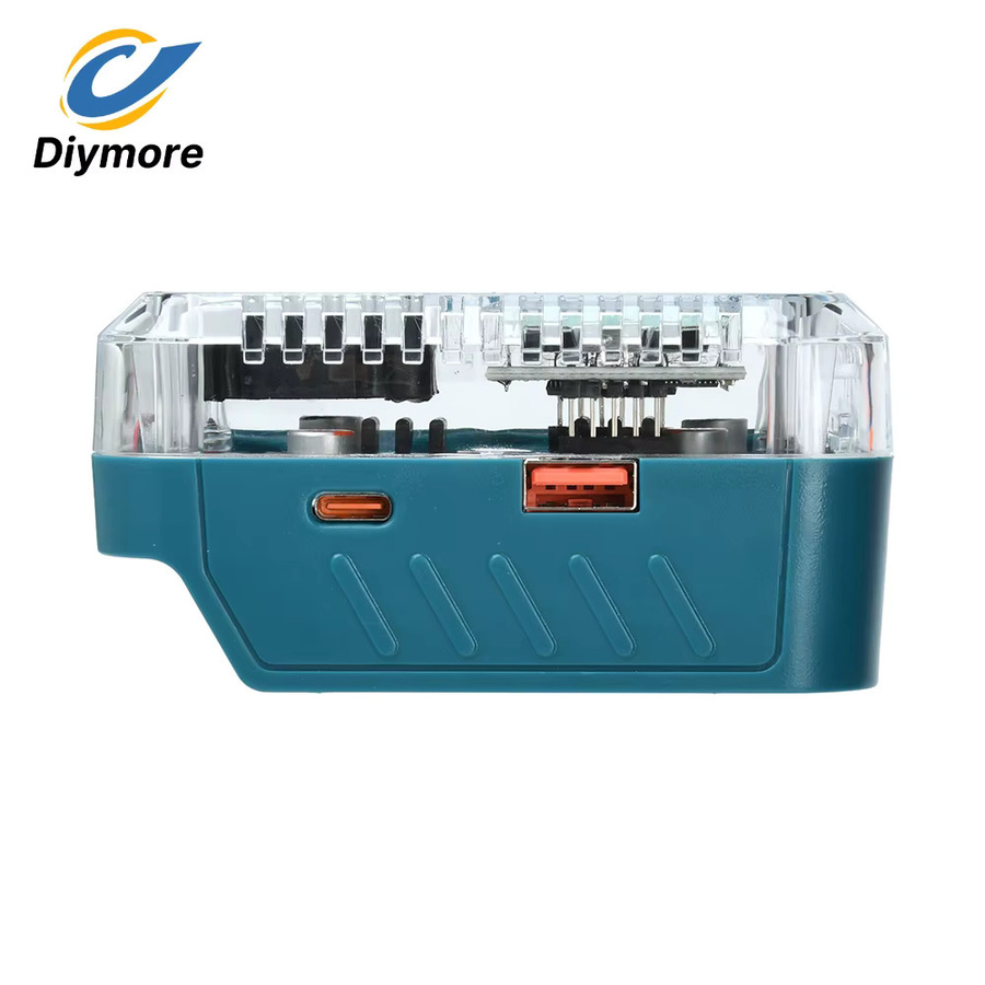 diymore Digitalanzeige-Adapter mit bidirektionalem Laden und PD 3.1 140 W Typ C für Makita Lithium-Ionen-Akkuladegeräte - Bild 3