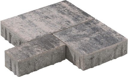 Mr. GARDENER Pflasterstein aus Beton in Schwarz, Weiß und Grau, B: 79 cm, T: 119 cm, H: 6 cm - Bild 1