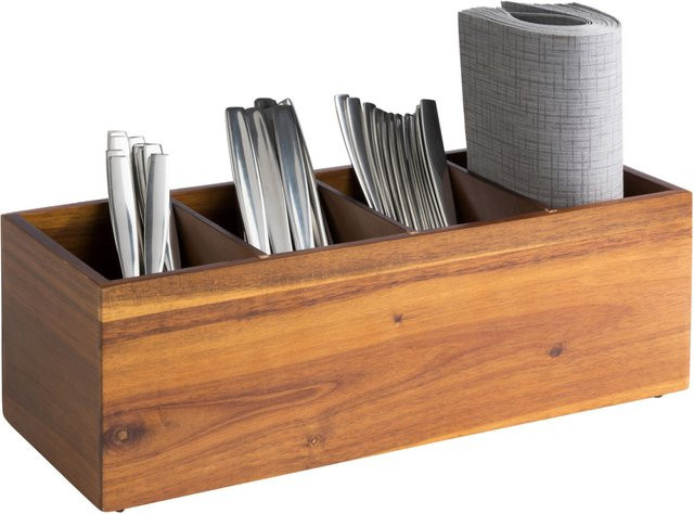 APS Holzbox WOODY in Braun, Rechteckig, B/T/H: 14 x 36 x 12,5 cm - Bild 1