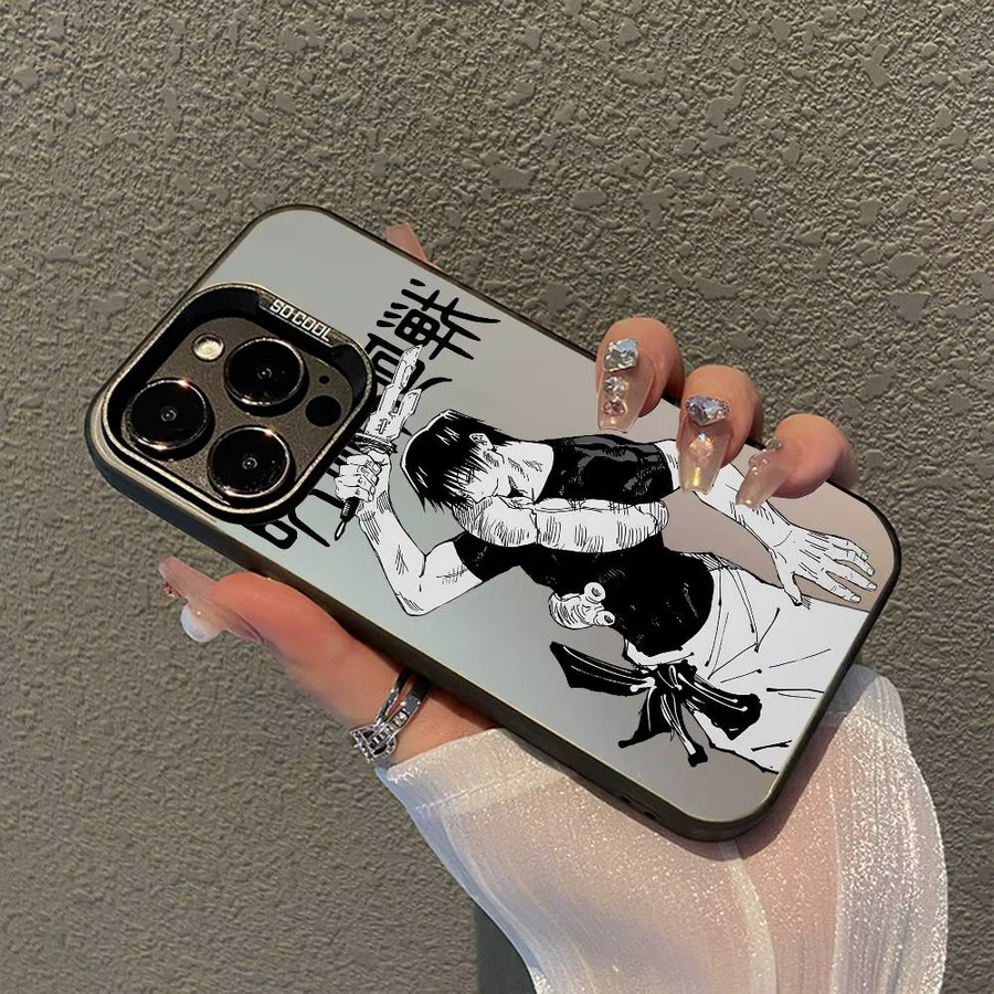 Stoßfeste Matte Schutzhülle im Jujutsu Toji Fushiguro Design für Apple iPhone 17 16 15 14 13 12 11 Pro Max - Bild 3