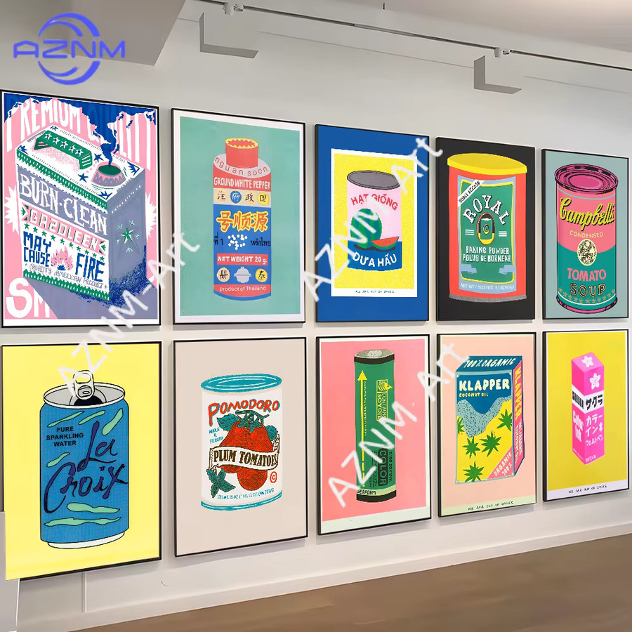 KAYOU Klassisches Anime-Poster mit japanischem Zitronensaft-Blüten-Motiv in Pink und Multicolour zur Wanddekoration - Bild 2