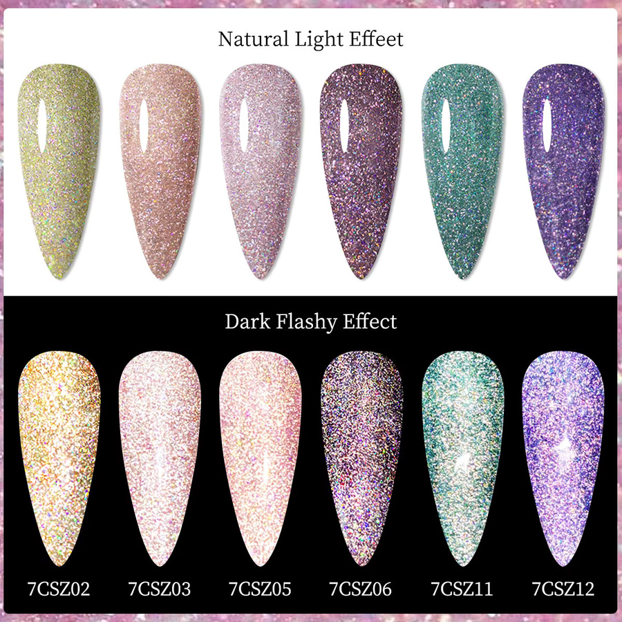 MIQH Nagellack Set, Lila, Schimmernd, 7 ml - Bild 4