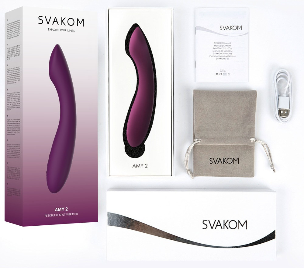 SVAKOM Vibrator Amy 2 in Purple mit 5 Vibrationsmodi und 5 Geschwindigkeiten - Bild 4