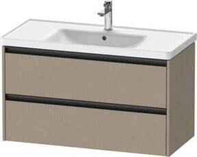 Duravit Waschtischunterschrank Ketho.2 in Lei mit 2 Schubladen, wandhängend, B/T: 98,4 x 45,5 cm - Bild 1
