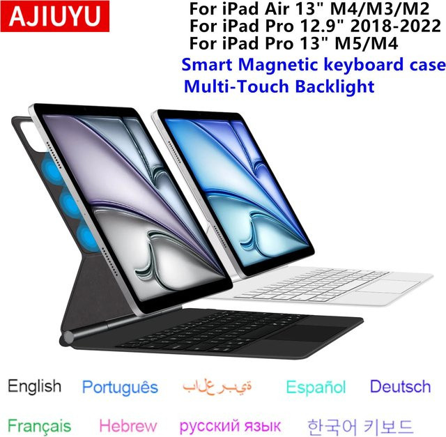 Apple Magic Keyboard Folio für iPad Air 13 Zoll M4, Smart Multi-Touch Tastaturabdeckung in Schwarz - Bild 1