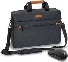 PEDEA Notebooktasche Elegance Pro für 17,3 Zoll in Grau inklusive Maus - Bild 1
