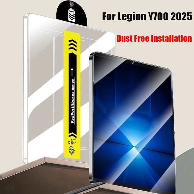 Displayschutz aus gehärtetem Glas für Lenovo Legion Y700 2025, transparent, HD-Anti-Kratz-Folie zur staubfreien Installation, 1 Stück - Bild 1