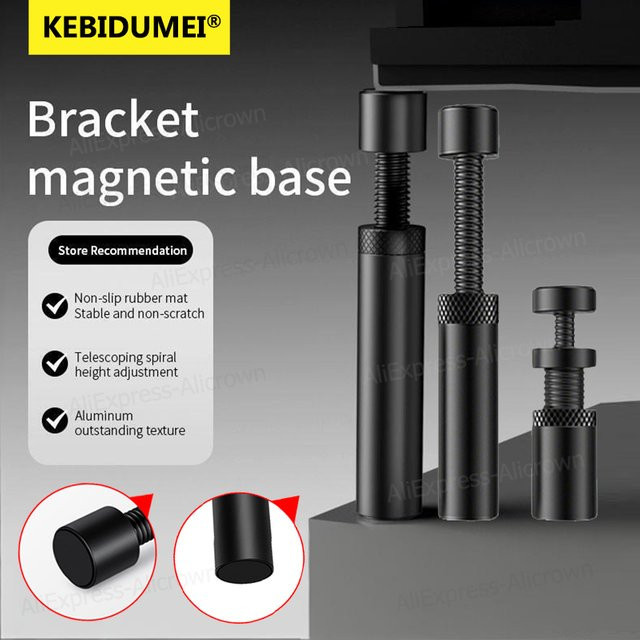 KEBETEME GPU Halterung aus Aluminiumlegierung, Einstellbare Grafikkarte Stütze für Desktop, Schwarz - Bild 1