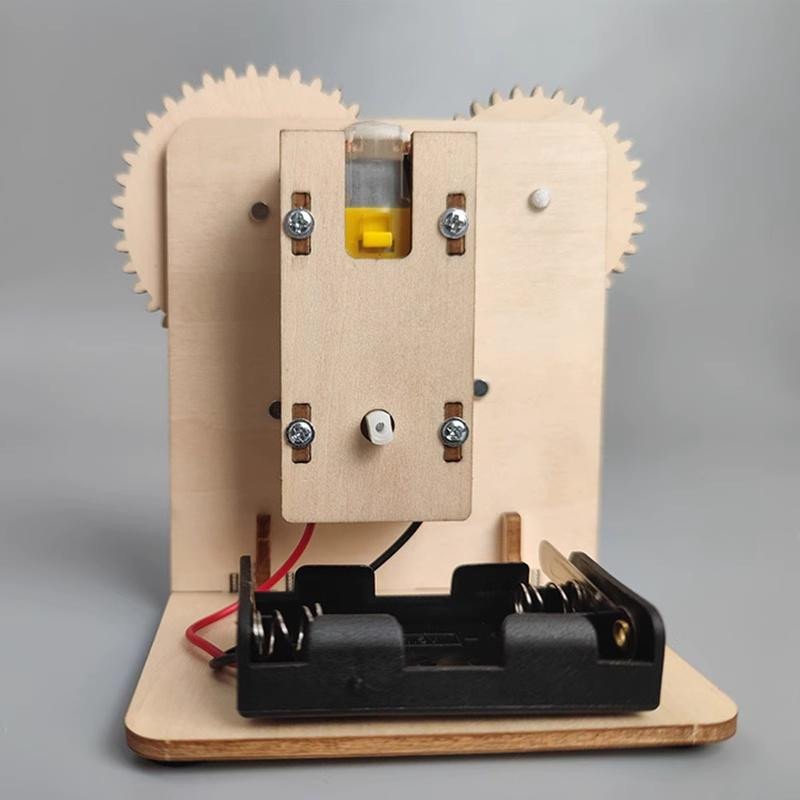 Fashnics Mechanisches Zahnradgetriebe Modell Bausatz Holzpuzzle STEM ab 8 Jahren - Bild 2