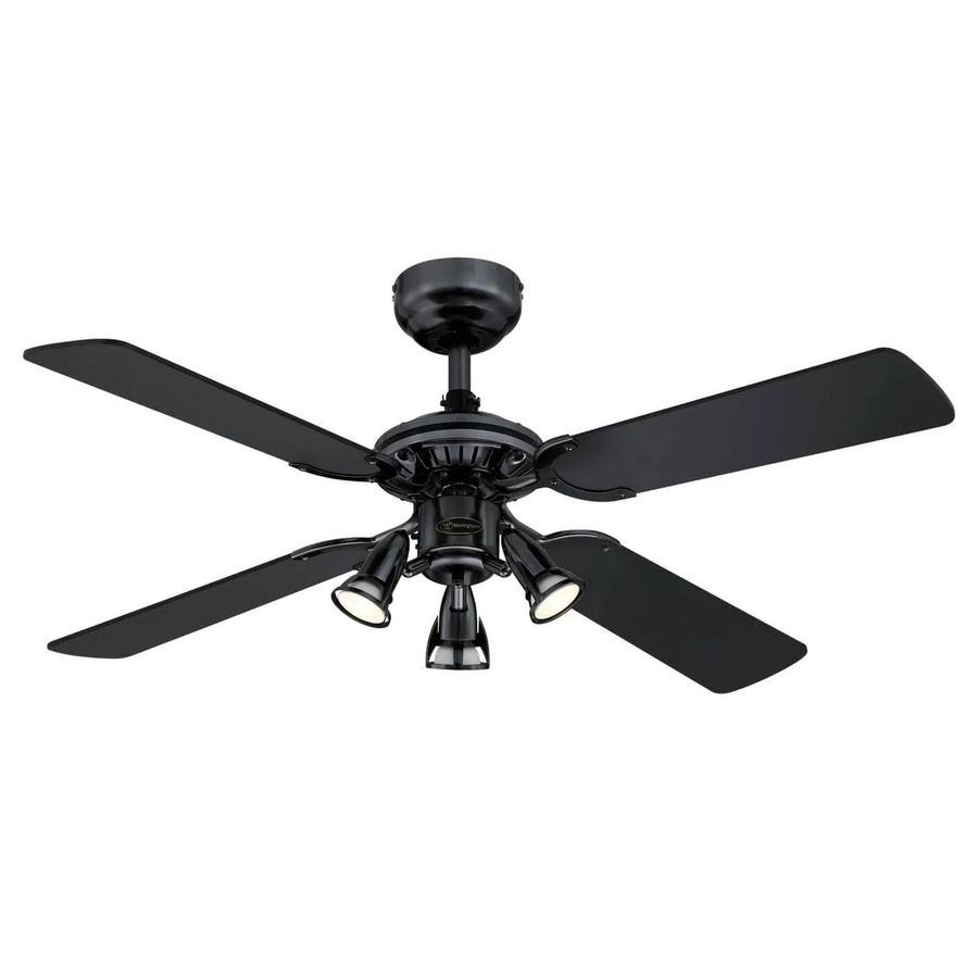WESTINGHOUSE Deckenventilator Princess Euro mit Beleuchtung und Zugketten, Farbe: Brushed Gun Metal, Durchmesser: 105 cm - Bild 2