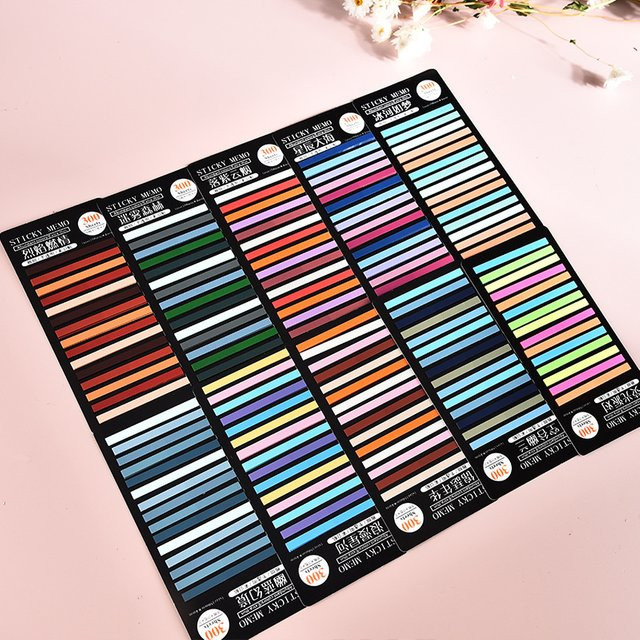 Kawai Ultrafeine Indexaufkleber in Multicolour, transparente und wasserfeste Markierungen aus PET - Bild 1