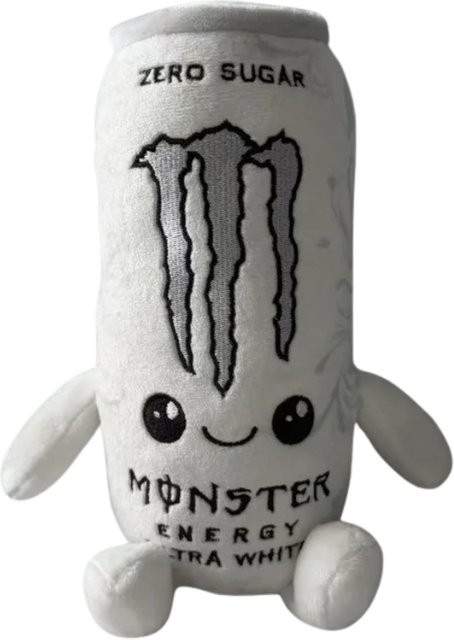 Monster Energy Zero Sugar White Plüschtier, Stoffpuppe, ab 18 Jahren - Bild 1