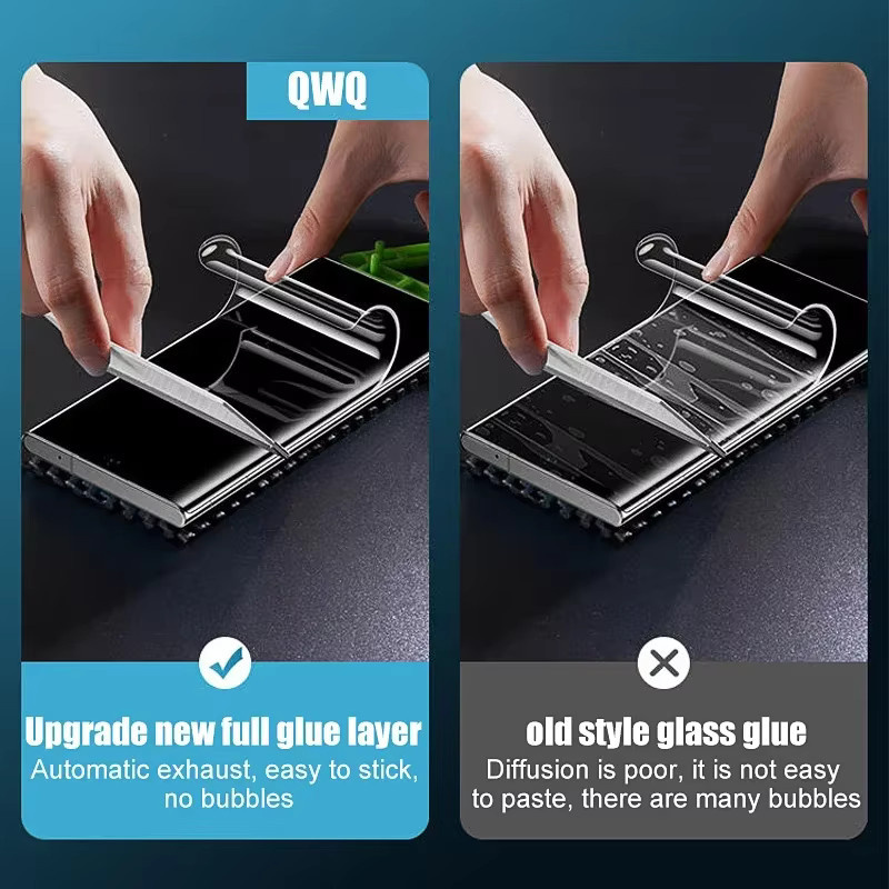 2 Stück Hydrogel Displayschutz für Samsung Galaxy S24 S23 S22 S21 S20 Ultra Plus FE A54 A53 A34 5G mit Anti-Blue-Ray und Matt-Effekt in Transparent - Bild 5