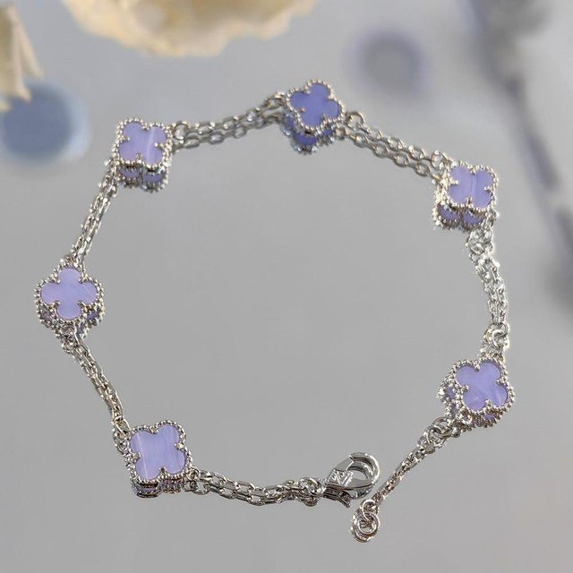 Huishan Armband, Lila Chalcedon, Kupfer, Damen, gray - Bild 1