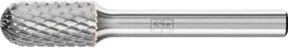 PFERD Hartmetall Frässtift Walzenrund WRC universal mittel fein, Durchmesser: 10 mm, Länge: 20 mm, Schaft-Durchmesser: 6 mm, Farbe: Silber - Bild 1