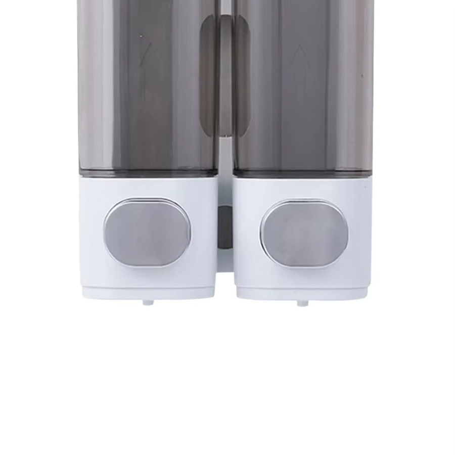 Alloet Seifenlotionsspender zur Wandmontage, nachfüllbarer manueller Flüssigkeitsspender für Badezimmer und Küche, Weiß, 300 ml - Bild 4