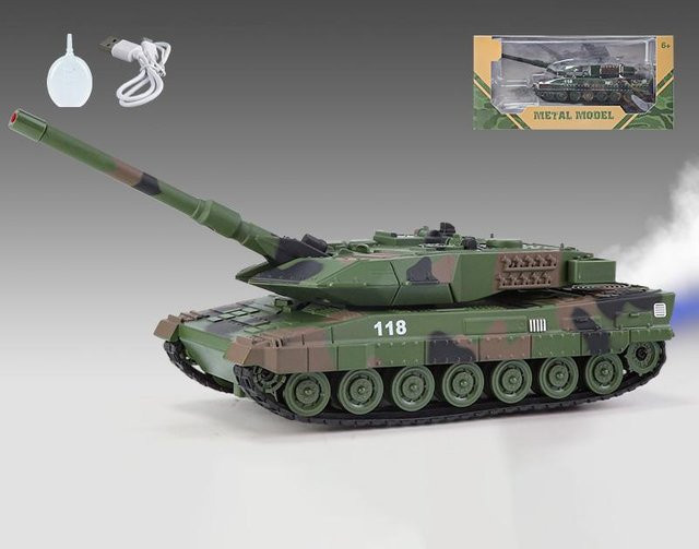 Linyi toy car Leopard 2 Kampfpanzer, World Of Tanks, Legierung Druckguss, ab 6 Jahren - Bild 1