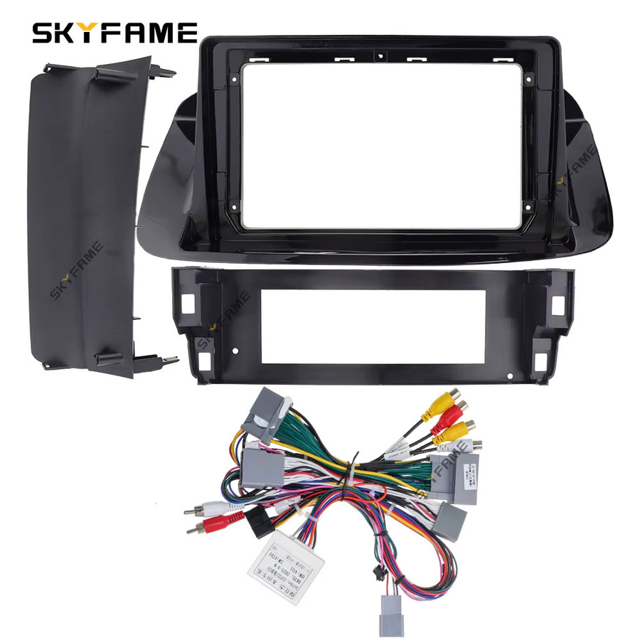 SKYFAME Auto Rahmen Fascia Adapter mit Canbus Box Decoder für Acura SR9 und Honda Accord Spirior, Schwarz - Bild 2