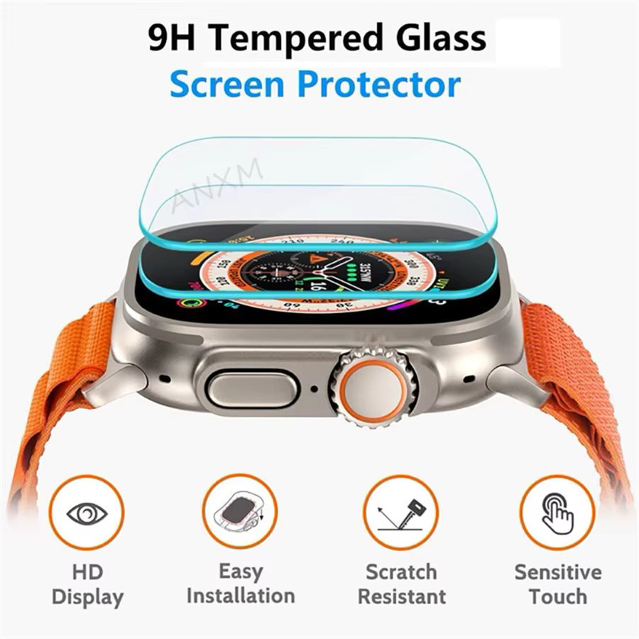 Apple Uhrenzubehör Displayschutz Glas, Apple Watch Ultra 2 49mm, 2 Stück - Bild 2